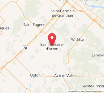 Map of Saint-Nazaire-d'Acton, Quebec