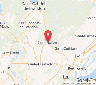 Map of Saint-Norbert, Quebec