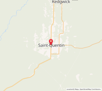 Map of Saint-Quentin, New BrunswickNew Brunswick