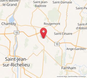 Map of Sainte-Angèle-de-Monnoir, Quebec