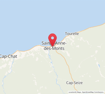 Map of Sainte-Anne-des-Monts, Quebec