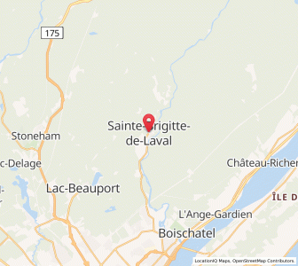 Map of Sainte-Brigitte-de-Laval, QuebecQuebec