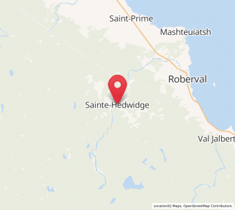 Map of Sainte-Hedwidge-de-Roberval, Quebec