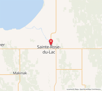 Map of Sainte Rose du Lac, ManitobaManitoba