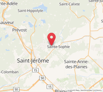 Map of Sainte-Sophie, Quebec