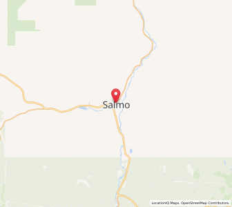 Map of Salmo, British ColumbiaBritish Columbia
