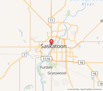 Map of Saskatoon, SaskatchewanSaskatchewan