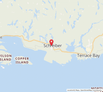 Map of Schreiber, OntarioOntario