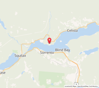 Map of Scotch Creek, British ColumbiaBritish Columbia