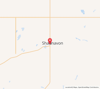 Map of Shaunavon, SaskatchewanSaskatchewan