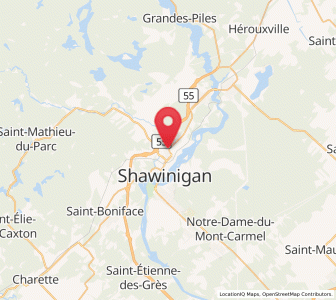 Map of Shawinigan, Quebec