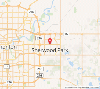 Map of Sherwood Park, AlbertaAlberta