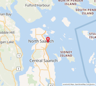 Map of Sidney, British ColumbiaBritish Columbia