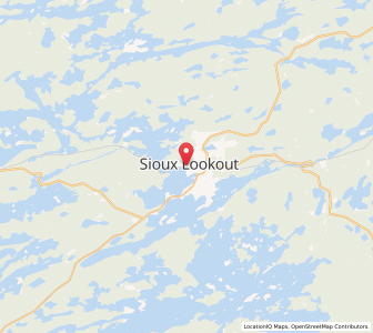 Map of Sioux Lookout, OntarioOntario