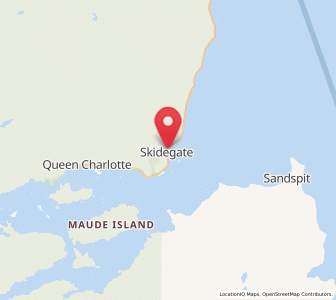 Map of Skidegate, British Columbia