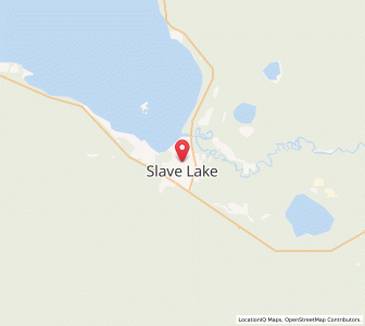 Map of Slave Lake, AlbertaAlberta