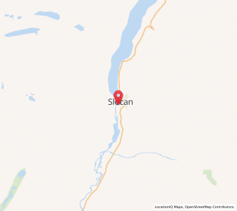 Map of Slocan, British ColumbiaBritish Columbia