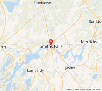 Map of Smiths Falls, OntarioOntario