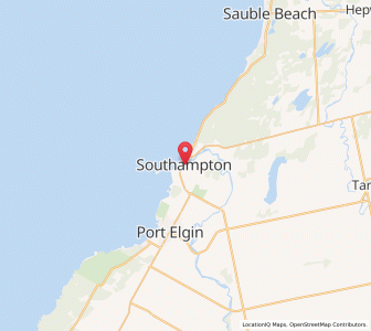 Map of Southampton, OntarioOntario