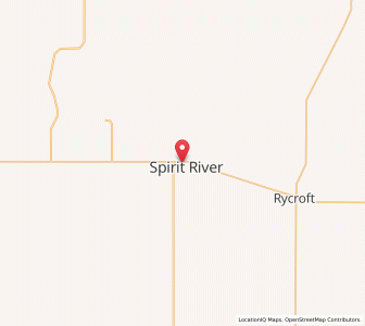 Map of Spirit River, AlbertaAlberta