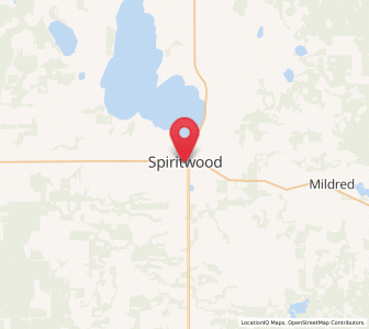 Map of Spiritwood, Saskatchewan