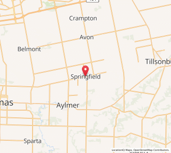 Map of Springfield, OntarioOntario