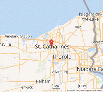 Map of St. Catharines, OntarioOntario