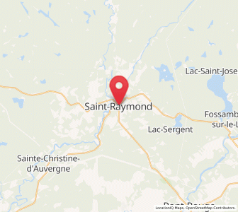 Map of St-Raymond, Quebec