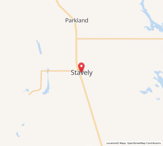 Map of Stavely, AlbertaAlberta