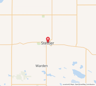 Map of Stettler, AlbertaAlberta