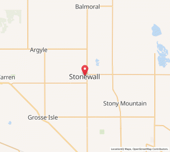 Map of Stonewall, ManitobaManitoba
