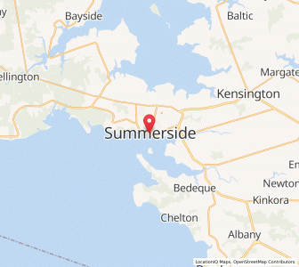 Map of Summerside, Prince Edward IslandPrince Edward Island