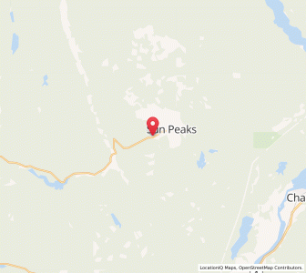 Map of Sun Peaks, British ColumbiaBritish Columbia