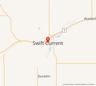 Map of Swift Current, SaskatchewanSaskatchewan