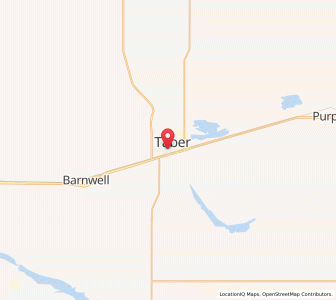 Map of Taber, AlbertaAlberta