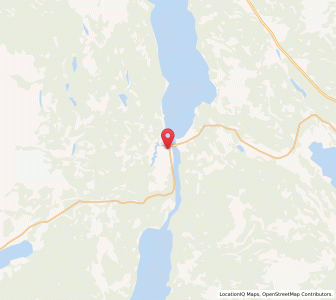 Map of Tagish, YukonYukon Territory