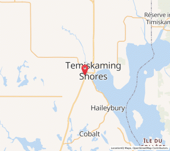Map of Temiskaming Shores, OntarioOntario