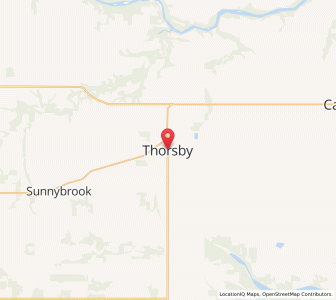Map of Thorsby, AlbertaAlberta