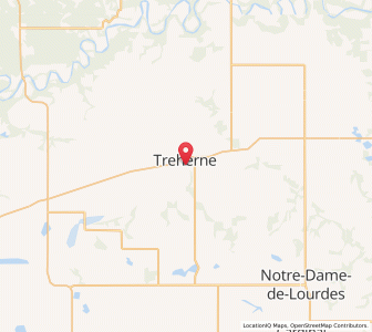 Map of Treherne, ManitobaManitoba