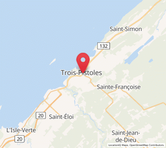 Map of Trois-Pistoles, Quebec