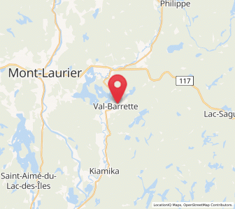 Map of Val-Barrette, Quebec
