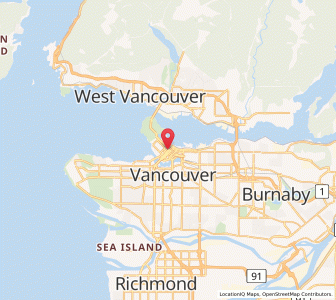 Map of Vancouver, British ColumbiaBritish Columbia