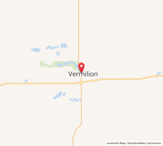 Map of Vermilion, AlbertaAlberta