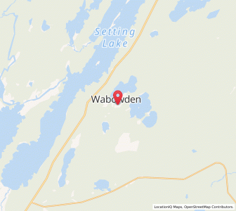 Map of Wabowden, ManitobaManitoba