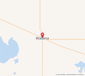 Map of Wadena, SaskatchewanSaskatchewan