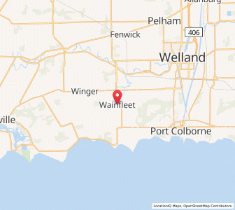 Map of Wainfleet, OntarioOntario