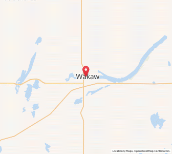 Map of Wakaw, SaskatchewanSaskatchewan
