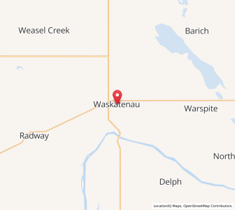 Map of Waskatenau, AlbertaAlberta