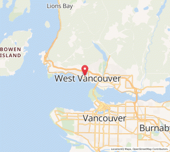 Map of West Vancouver, British ColumbiaBritish Columbia