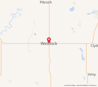 Map of Westlock, AlbertaAlberta